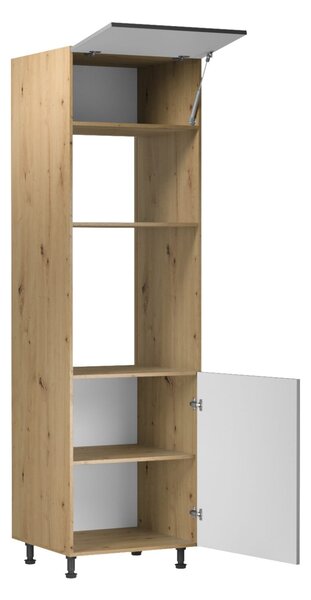 Skříň na vestavné spotřebiče VALEN - šířka 60 cm, dub artisan / šedobéžová