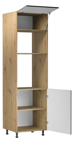 Skříň na vestavné spotřebiče VALEN - šířka 60 cm, dub artisan / šedá