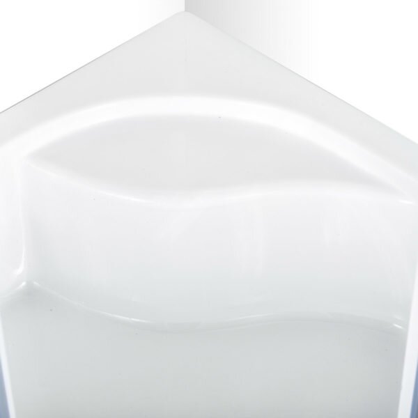 Novoterm Čtvrtkruhový sprchový kout NV-Lava 80x80 chrom/transparent + vysoká vanička