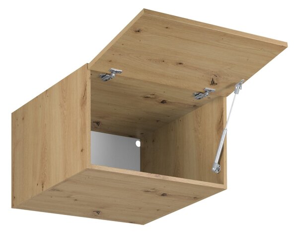 Horní hluboká skříňka s výklopnými dvířky VALEN - šířka 60 cm, dub artisan