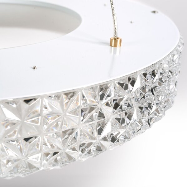 Toolight Toolight, LED závěsné osvětlení 40cm, 24W, 4000K, MS001-CP, růžové zlato, OSW-09610