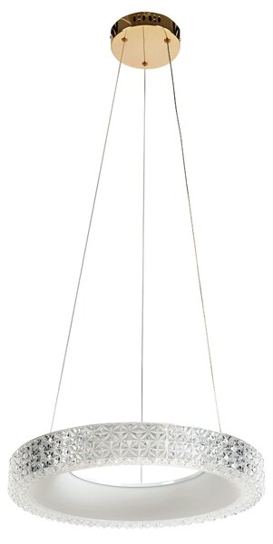 Toolight Toolight, LED závěsné osvětlení 40cm, 24W, 4000K, MS001-CP, růžové zlato, OSW-09610