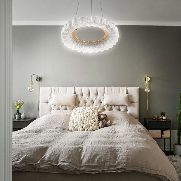 Toolight Toolight, LED stropní svítidlo 40cm, 24W, 4000K, 2500lm, MS018-CP, růžové zlato, OSW-09630