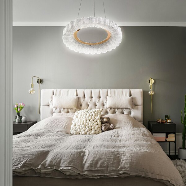 Toolight Toolight, LED stropní svítidlo 40cm, 24W, 4000K, 2500lm, MS018-CP, růžové zlato, OSW-09630