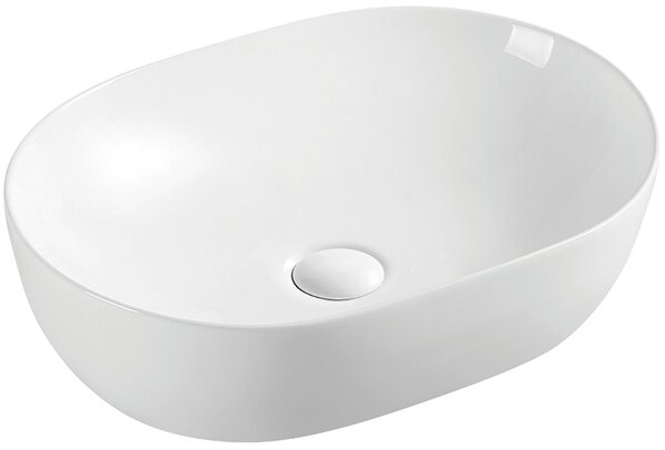 Hydroland Keramické umyvadlo na desku Roma 48,5x35 cm, bílé