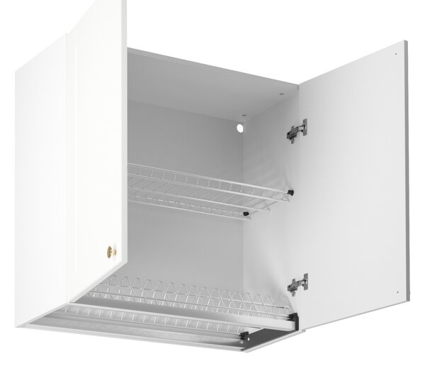 Horní kuchyňská skříňka s odkapávačem LUMEA - šířka 80 cm, bílá