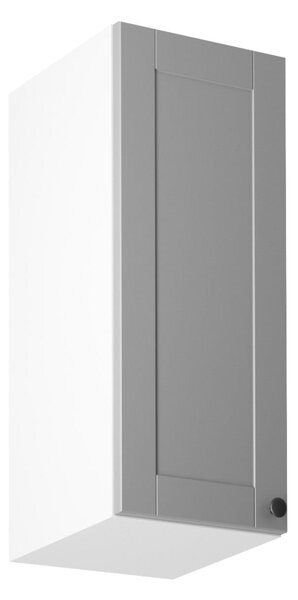 Horní kuchyňská skříňka LUMEA - šířka 30 cm, šedá / bílá