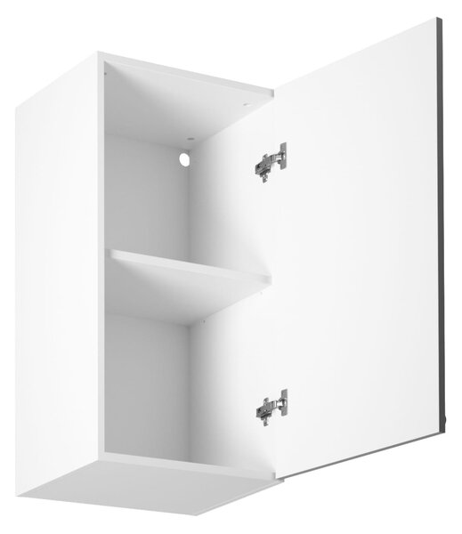 Horní kuchyňská skříňka LUMEA - šířka 40 cm, šedá / bílá