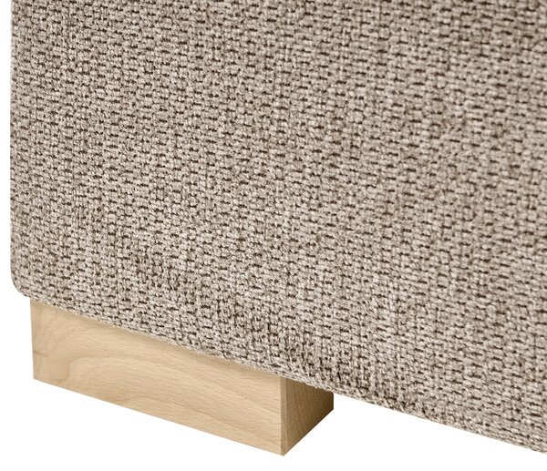 Kontinentální postel s úložným prostorem Tkanina MAJOR 140 x 200 cm Taupe