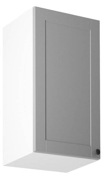 Horní kuchyňská skříňka LUMEA - šířka 40 cm, šedá / bílá