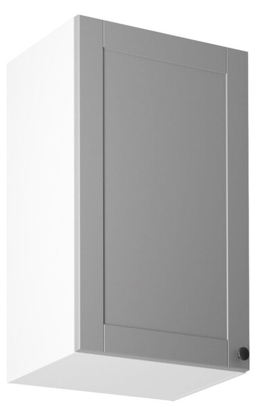 Horní kuchyňská skříňka LUMEA - šířka 45 cm, šedá / bílá