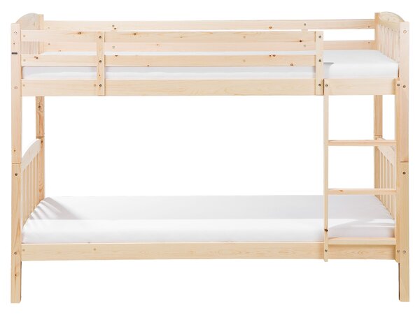 Patrová postel Borovicové dřevo REVIN 90 x 200 cm Světle hnědá