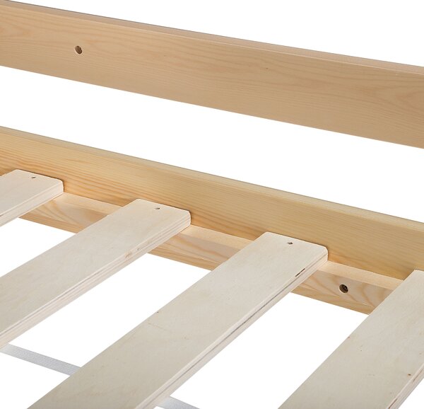 Patrová postel Borovicové dřevo REVIN 90 x 200 cm Světle hnědá