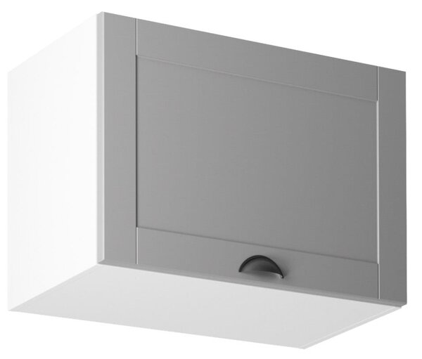 Horní výklopná skříňka LUMEA - šířka 60 cm, šedá / bílá