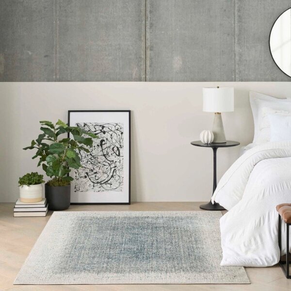 Koberec DKNY Grand Street GRN03 sloní kost / modrý