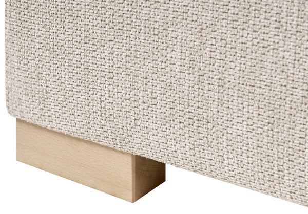 Kontinentální postel s úložným prostorem Tkanina MAJOR 120 x 200 cm Světle béžová