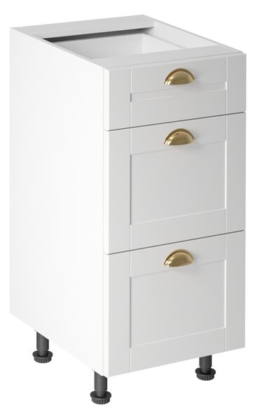 Kuchyňská skříňka se šuplíky LUMEA - šířka 40 cm, bílá