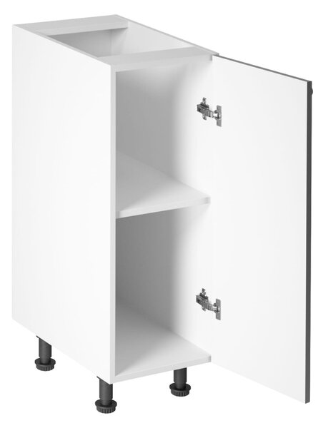 Dolní jednodveřová skříňka LUMEA - šířka 30 cm, šedá / bílá