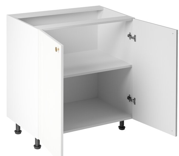 Dolní dvoudveřová skříňka LUMEA - šířka 80 cm, bílá