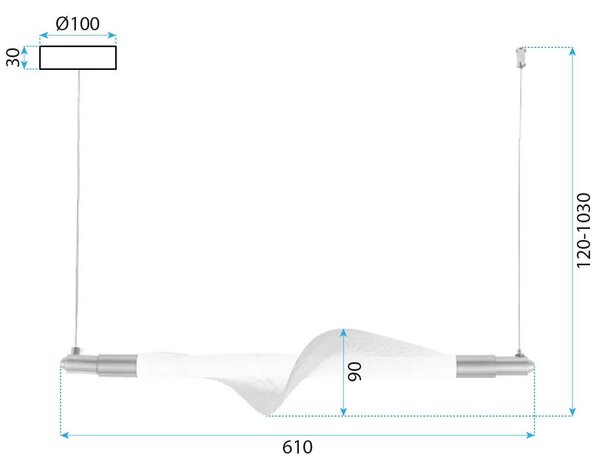 Toolight LED osvětlení Twister G011-CP zlatá/bílá