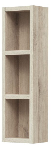 Mereo Mereo, Aira, koupelnová skříňka 20 cm, horní, policová, bílá, dub, CN726S