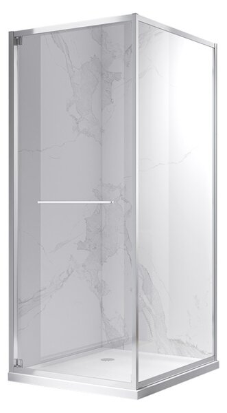 BPS-koupelny Čtvercový sprchový kout HYD-SK16A 80x80 chrom/transparent - bez vaničky