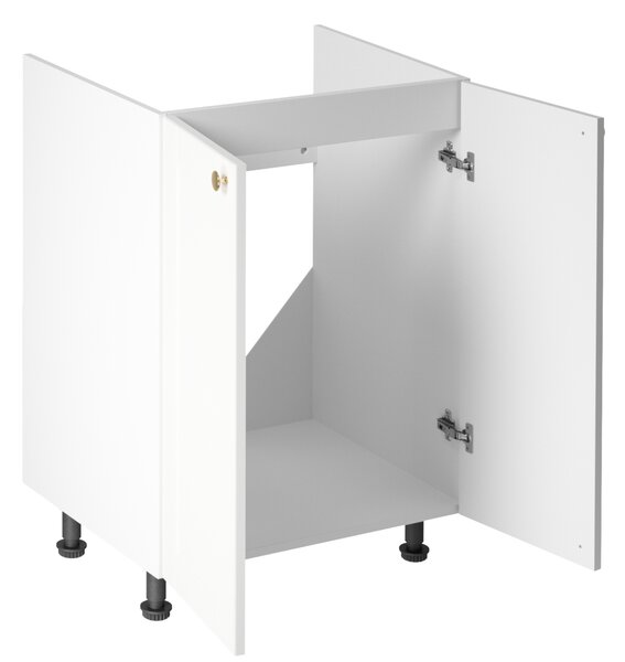 Dvoudveřová dřezová skříňka LUMEA - šířka 60 cm, bílá
