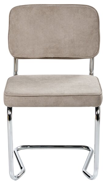 Sada 2 jídelních židlí IRWIN Manšestr Taupe