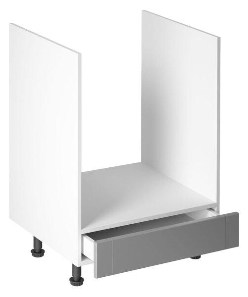Kuchyňská skříňka pro vestavnou troubu LUMEA - šířka 60 cm, šedá / bílá