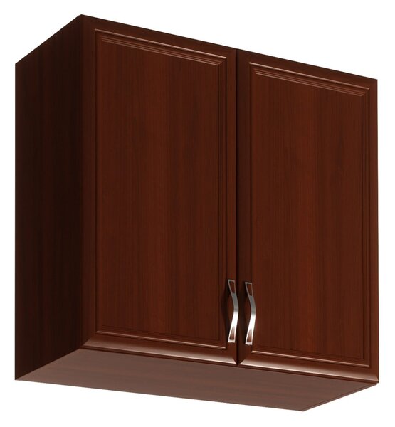 Horní dvoudveřová skříňka SILVARA - šířka 80 cm, ořech