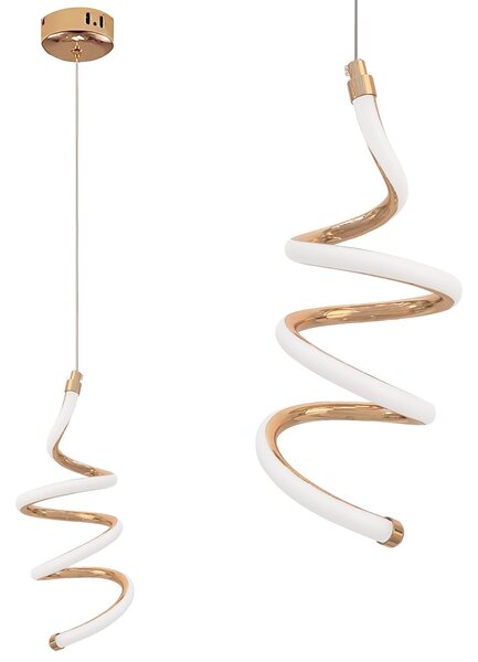 Toolight Toolight, LED závěsné stropní svítidlo, 12W, 3000K, LHJ096-1CP, růžové zlato, OSW-50041