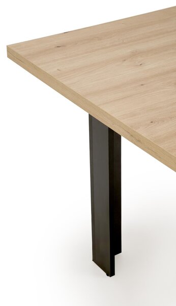 HALMAR Jídelní rozkládací stůl Bagio 120/160 cm dub artisan/černý