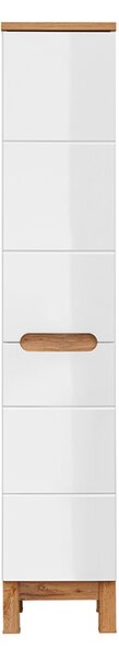 Koupelnová sestava BALI WHITE LAVA s košem na prádlo 80cm