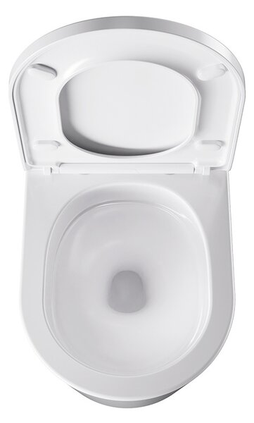 BPS-koupelny Závěsná WC mísa se SoftClose sedátkem HYD-4665, bílá