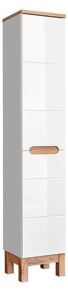 Koupelnová sestava BALI WHITE LAVA s košem na prádlo 80cm