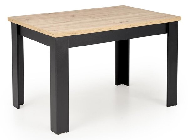 HALMAR Jídelní rozkládací stůl Bagio 120/160 cm dub artisan/černý