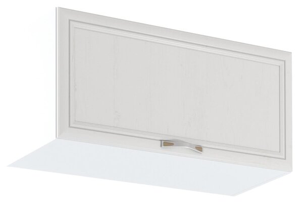 Horní skříňka s výklopnými dvířky SILVARA - šířka 80 cm, borovice andersen / bílá