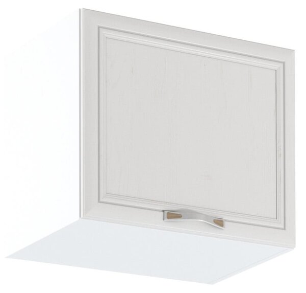 Horní výklopná skříňka SILVARA - šířka 50 cm, borovice andersen / bílá