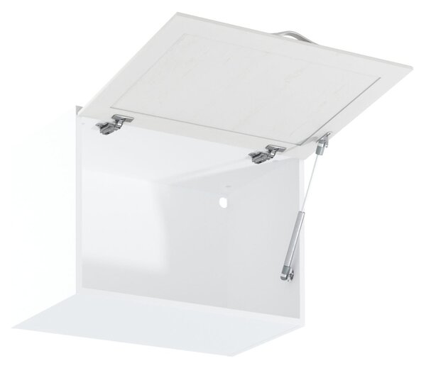 Horní výklopná skříňka SILVARA - šířka 60 cm, borovice andersen / bílá