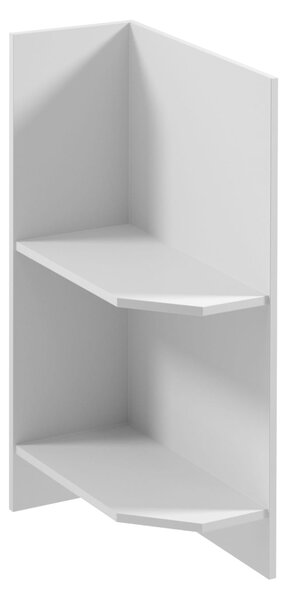 Dolní rohová skříňka SILVARA - šířka 25 cm, borovice andersen / bílá, levé provedení