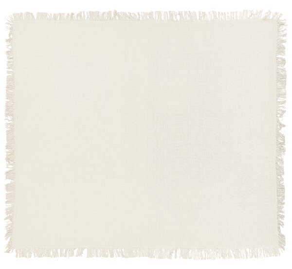 Přikrývka na postel YERBENT Bavlna 200 x 220 cm Krémově bílá