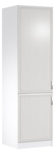 Skříň na vestavnou lednici SILVARA - šířka 60 cm, borovice andersen / bílá, levé provedení
