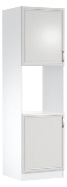 Kuchyňská skříň na vestavnou troubu SILVARA - šířka 60 cm, borovice andersen / bílá, levé provedení