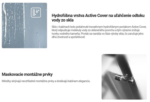 Deante Kerria Plus, posuvné sprchové dveře 100x200 cm, 6mm čiré sklo, chromový profil, DEA-KTSP010P