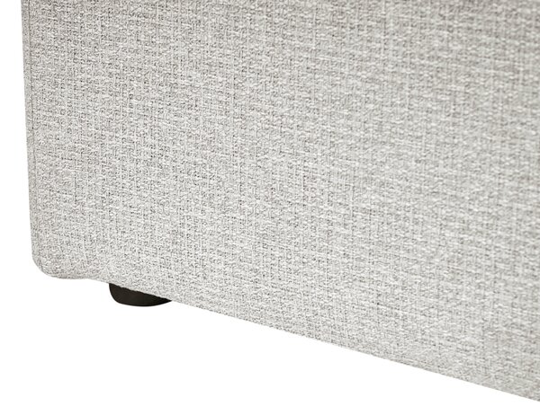 Postel s úložným prostorem bez čela Tkanina DINAN 180 x 200 cm Světle šedá
