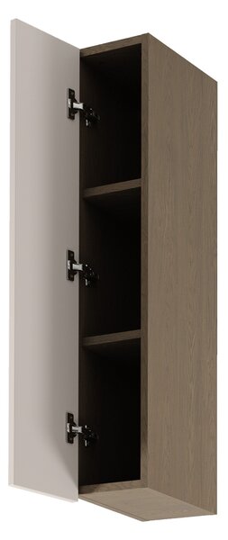 Vysoká horní kuchyňská skříňka SALERNO - šířka 20 cm, baltic storm / béžová, levé provedení