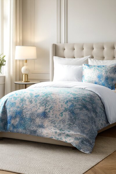 SATÉNOVÉ LOŽNÍ POVLEČENÍ LUXURY PREMIUM BELIZE 160X200 CM, 2KS 70X80 CM VZOROVANÉ