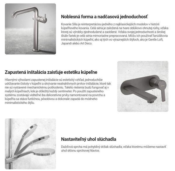 Deante Silia, úhlové ukončení, polohovatelný držák pro ruční sprchu, zlatá matná, DEA-NQS_R57K