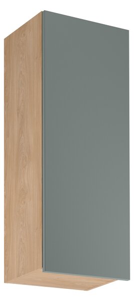Vysoká horní kuchyňská skříňka SALERNO - šířka 40 cm, dub / zelená