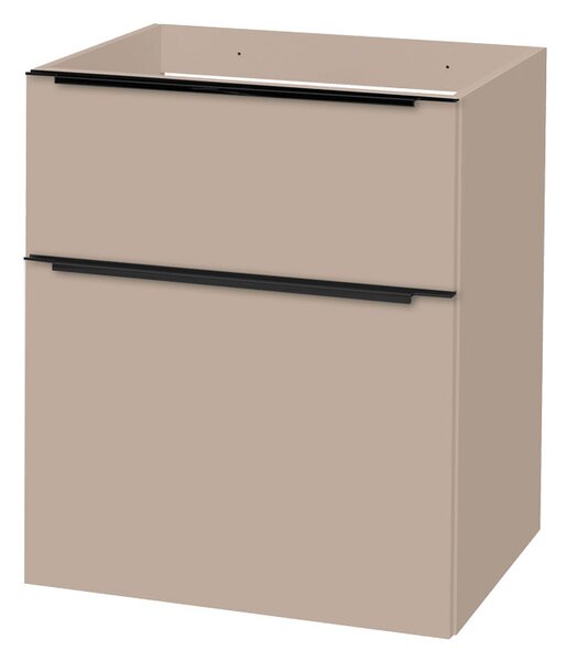 Mereo Mereo, Mailo, koupelnová skříňka 61 cm, bílá, dub, antracit, CN550SB